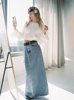 Coastline Cropped Sweater White Princess Polly  Cropped 