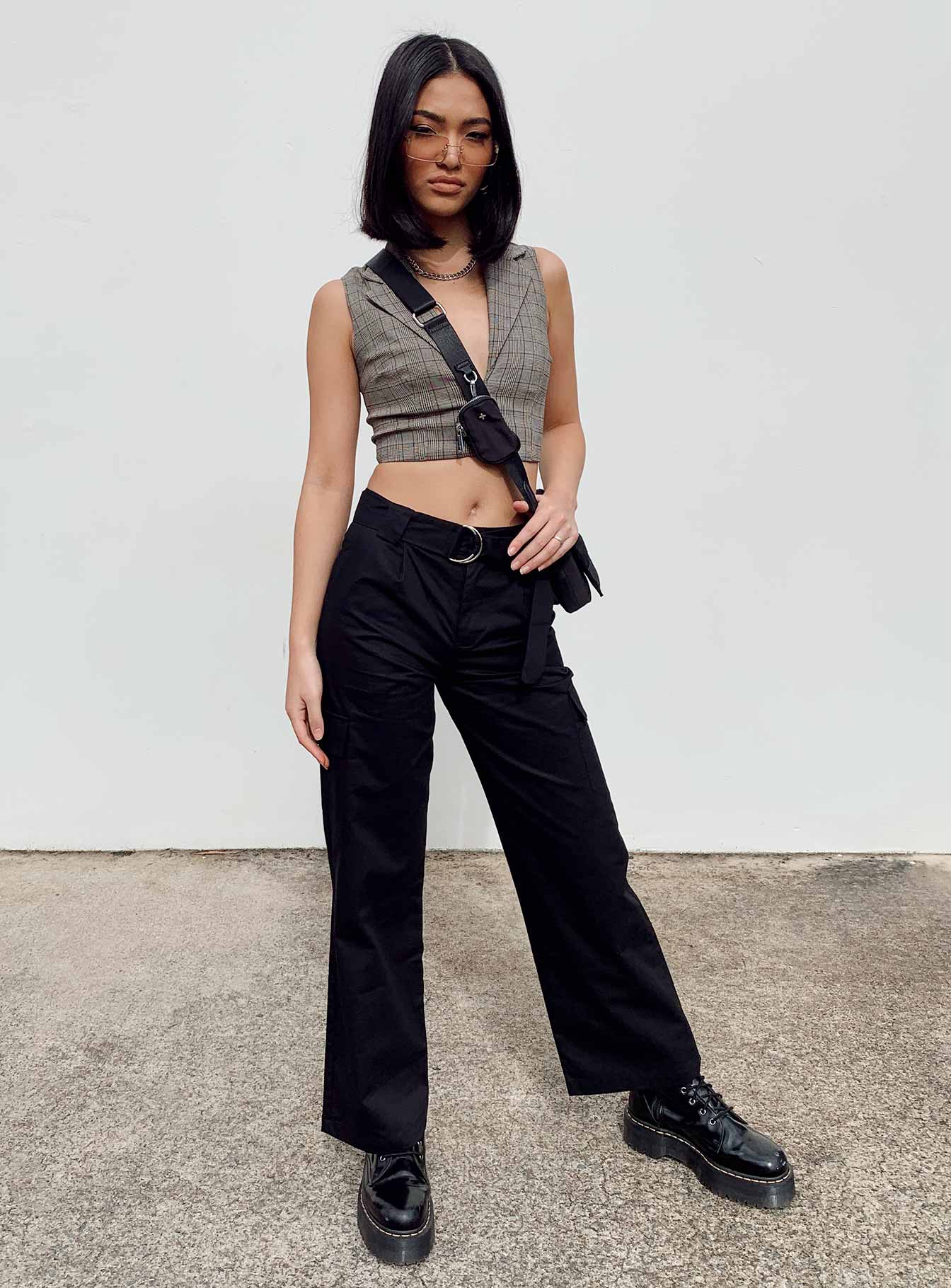 product Princess Polly High Waisted Pants High Waisted Pants High Waisted Pants  The Jeenah Pants Black