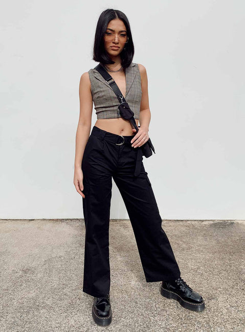 product Princess Polly High Waisted Pants High Waisted Pants High Waisted Pants  The Jeenah Pants Black