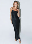 Princess Polly Square Neck  Celena Maxi Dress Black