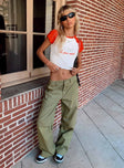 product Princess Polly Low Rise Pants Low Rise Pants Low Rise Pants  Fallout Mid Rise Cargo Pants Green