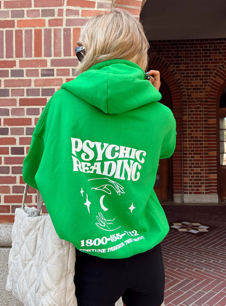 Lilly Psychic Hoodie Apple Green Princess Polly  regular 