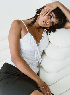 product Princess Polly Sleeveless Asymmetric Neckline  Masey Top Ivory