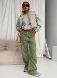 product Princess Polly Low Rise Pants Low Rise Pants Low Rise Pants  Fallout Mid Rise Cargo Pants Green