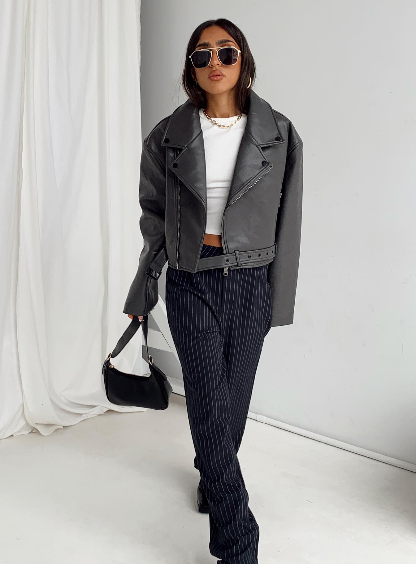 product Princess Polly High Waisted Pants  Titius Pant Navy