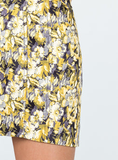 Front view of model wearing  front Venetian Corset Skirt Princess Polly  Mini Skirts 