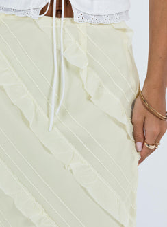 product Mullins Bias Cut Maxi Skirt Lemon Princess Polly  Maxi 