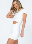 product Princess Polly Crew Neck  Kailani Mini Dress White