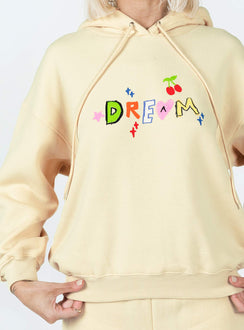 Dream A Little Dream Hoodie Beige Princess Polly  Cropped 
