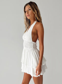 Averie Halter Romper White