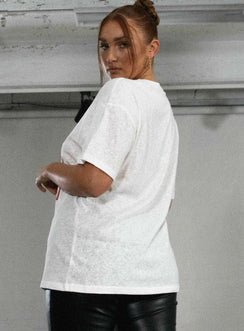 product Princess Polly Short Sleeves High Neck  JGR & STN Feat. Oversized Tee White