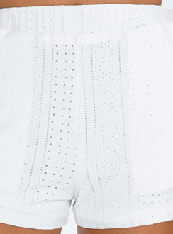 Lavoie Shorts White Princess Polly high-rise 