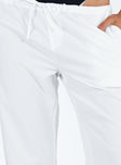 Princess Polly high-rise  Tarves Pants White