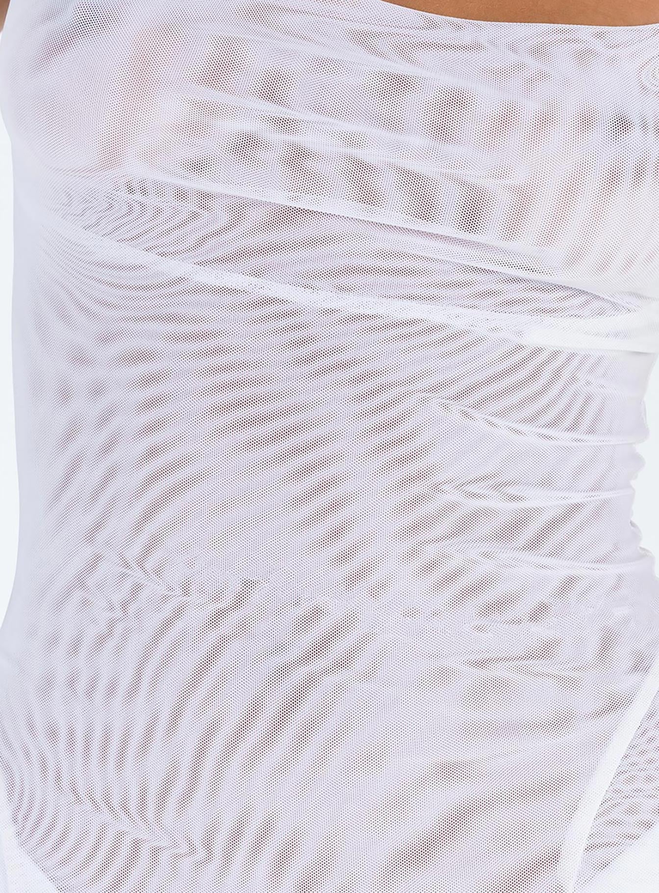 product Princess Polly Crew Neck  Sikora Vintage Maxi Dress White