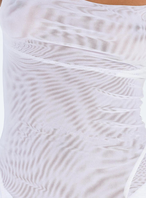 product Princess Polly Crew Neck  Sikora Vintage Maxi Dress White