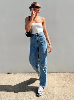 product Princess Polly High Waisted  Calcetto Wide leg Denim Jean