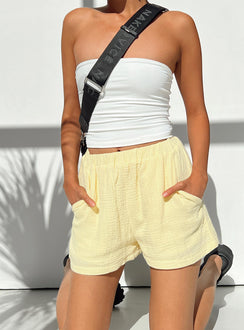 Mateo Shorts Lemon Princess Polly mid-rise 