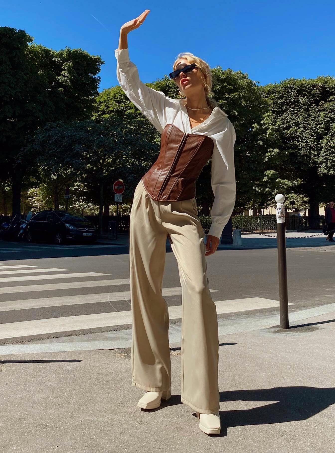 product Princess Polly High Waisted Pants  Archer Pants Taupe