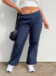 Princess Polly   Downtown Parachute Pants Navy