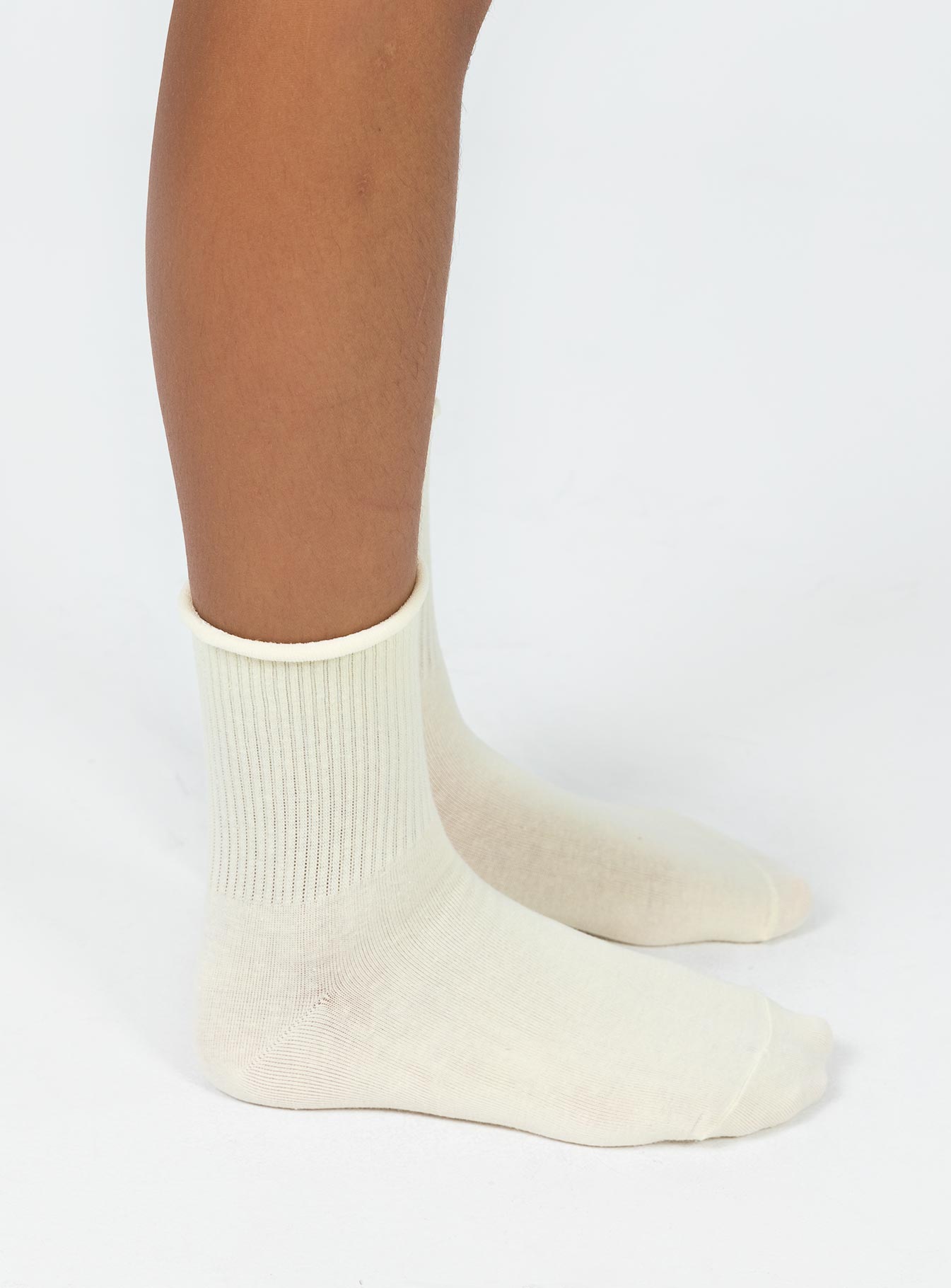 Sock pack Three pairs Crew style Ribbed cuff Good stretch 