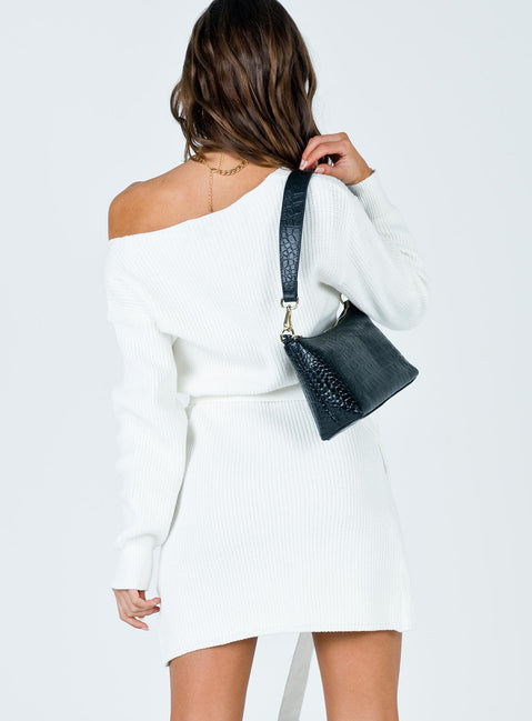 back view of model wearing Princess Polly Phenix Mini Dress White 