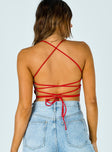 back view of model wearing Princess Polly Gracie Bodysuit Sleeveless Square Neck 