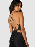 Jagger & Stone Leigh Lace Back Top Black