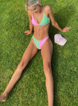 Rachel Bikini Bottoms Pink / Green