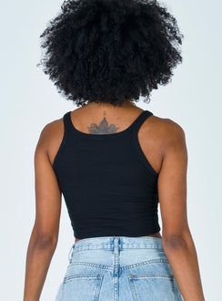 product Princess Polly Sleeveless Square Neck  Wild Eyes Tank Top Black