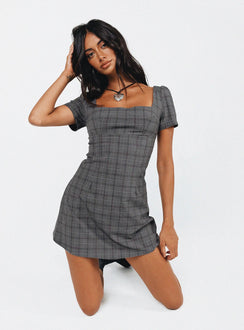 product Princess Polly Square Neck  Hastings Mini Dress Check