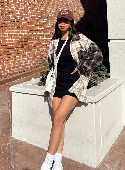 product Princess Polly Short Sleeves High Neck  Myley Shirt Brown