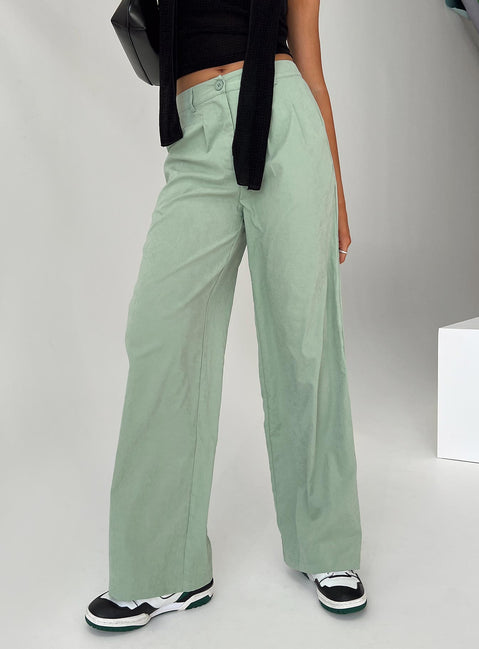 product Princess Polly High Waisted Pants  Archer Pants Basil