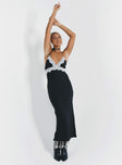 product Princess Polly Asymmetric Neckline  Lainge Maxi Dress Black