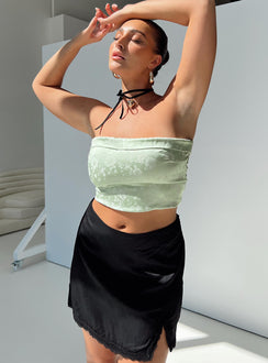 product Princess Polly Short Sleeves Square Neck  Essen Strapless Top Green