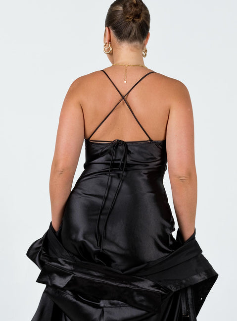 Matching set Silky material  Oversized shirt  Button front fastening  Twin chest pockets  Mini slip dress Cowl neckline  Tie back fastening  Invisible zip fastening at side 