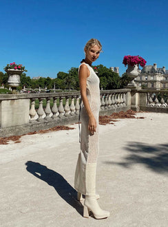 product Princess Polly High Neck  Performer Knit Maxi Dress Cream