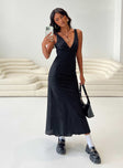 product Princess Polly V-Neck  Nellie Maxi Dress Black Linen