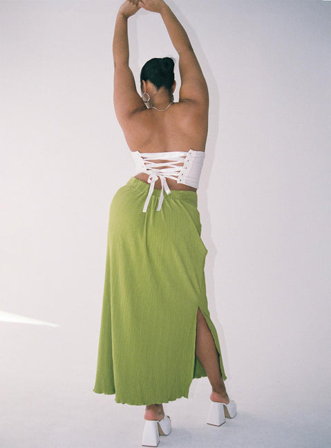 product Mira Maxi Skirt Green Curve Princess Polly  Maxi 