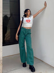 product Princess Polly Low Rise Jeans  Miami Vice Pants Green