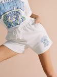 NCAA Coll Basketball Champs Shorts Unc White