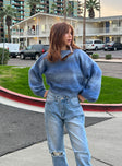 Adina Sweater Blue Princess Polly  Cropped 