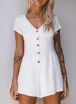 Adi Romper White