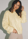 Anaya Oversized Sweater Yellow