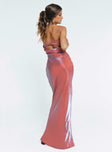 product Princess Polly Plunger Plunger Crew Neck  Aysa Strapless Maxi Dress Pink