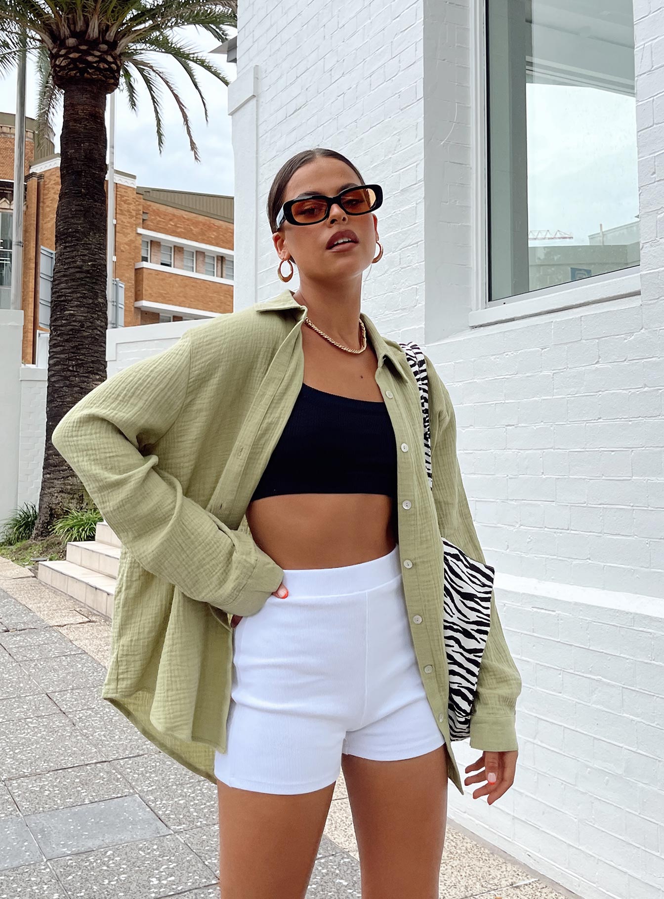 Bailey Bike Short White Princess Polly - Main Image