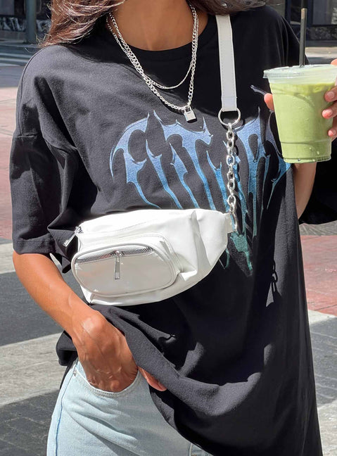 Backstage Crossbody Belt Bag White