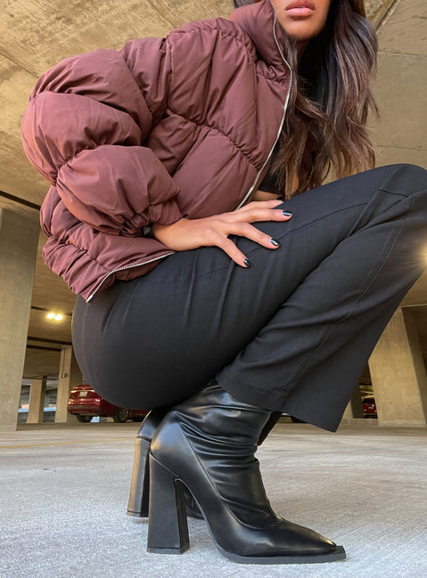 Barcelona Boots Matte Black