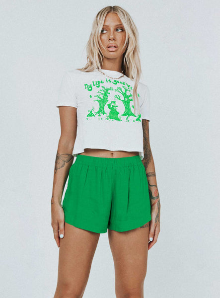 Beach house 2025 shorts white