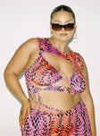 front view of model wearing Princess Polly Soul Seeker Top Multi Curve 