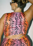 back view of model wearing Princess Polly Soul Seeker Top Multi Curve 